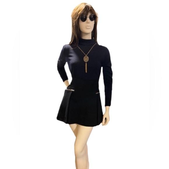 Parker Black Zip Up Mini Skirt, NWOT - Picture 1 of 4